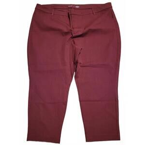 Old Navy NEW Burgundy High Rise Secret Smooth Pockets Pixie Size 28